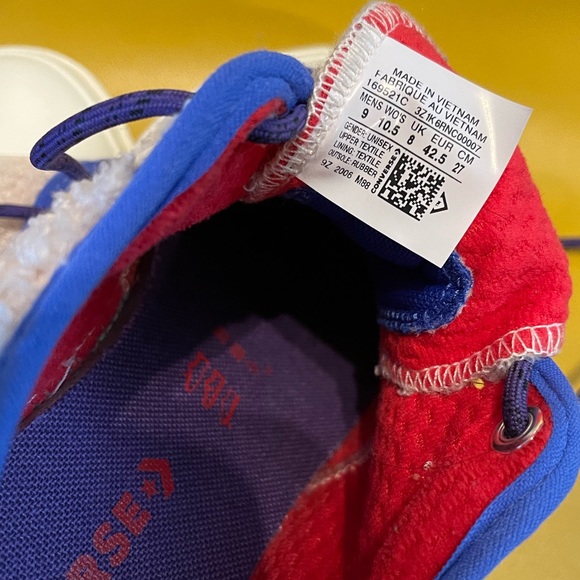 Excellent Condition CONVERSE X RETRO SHERPA STAR PLAYER OX WHITE SWAN/EGRET - Picture 12 of 12